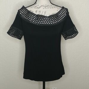 Montagne Top With Lattice Trim Black Size M